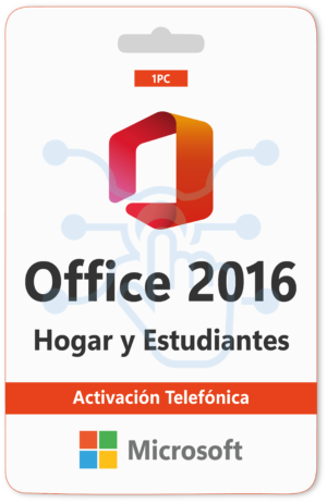 Office 2016 Hogar y Estudiantes (Activación Telefónica)